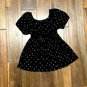 18-24m girl black and gold sparkle dress